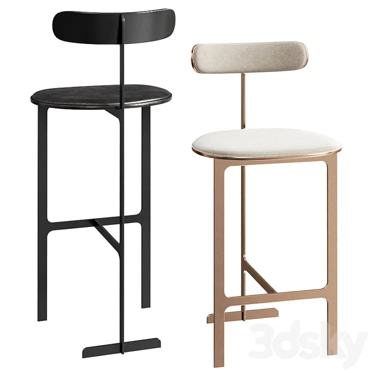 Park Place Counter or Bar Stool by Yabu Pushelberg 3DSMAX Model