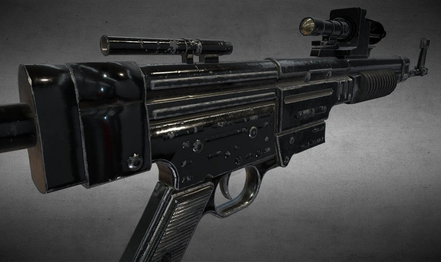 PBR Game 3D Models - A 295 A280c Blaster Rifle