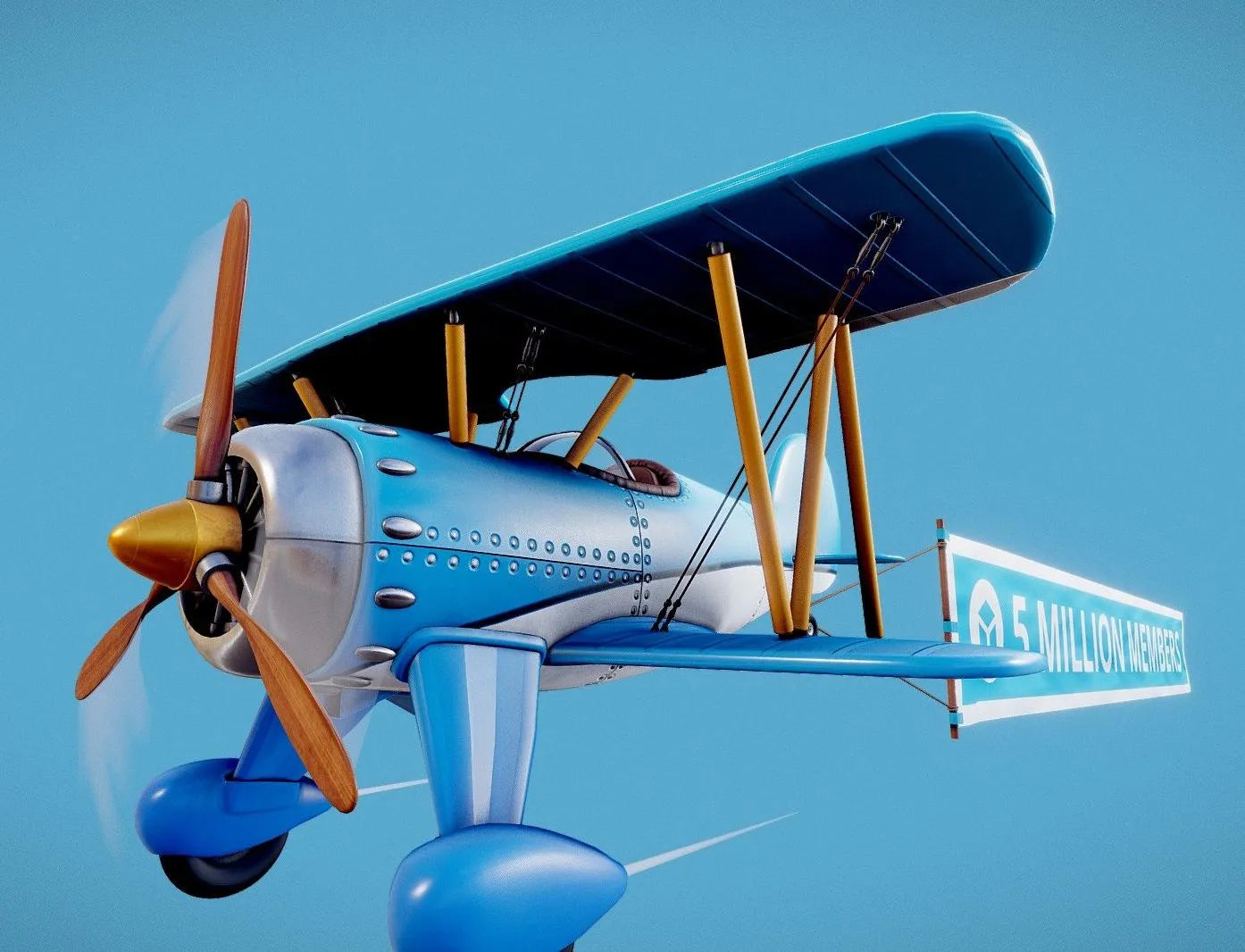 PBR Game 3D Models - Aeroplane 5 Million Members Sketchfab