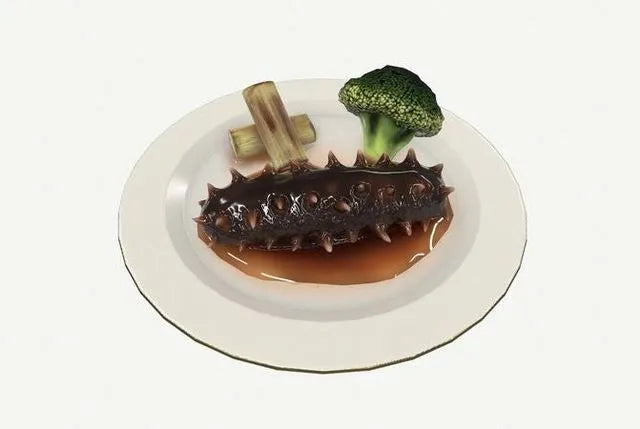PBR Game 3D Models - Asia food Braised sea cucumber
