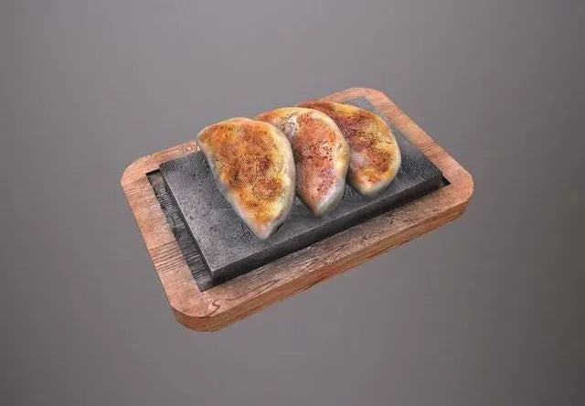 PBR Game 3D Models - Asia food Fried dumplings