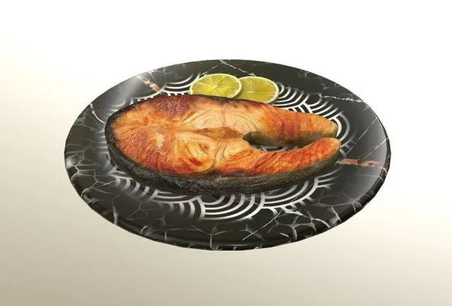 PBR Game 3D Models - Asia food Grilled Salmon