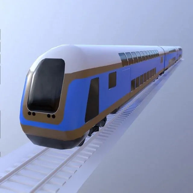 PBR Game 3D Models - Bombardier Train