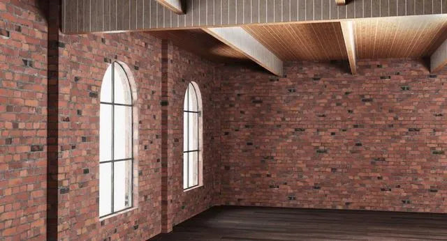 PBR Game 3D Models - Brick Wall House Interior
