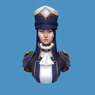 PBR Game 3D Models - Caitlyn Arcane