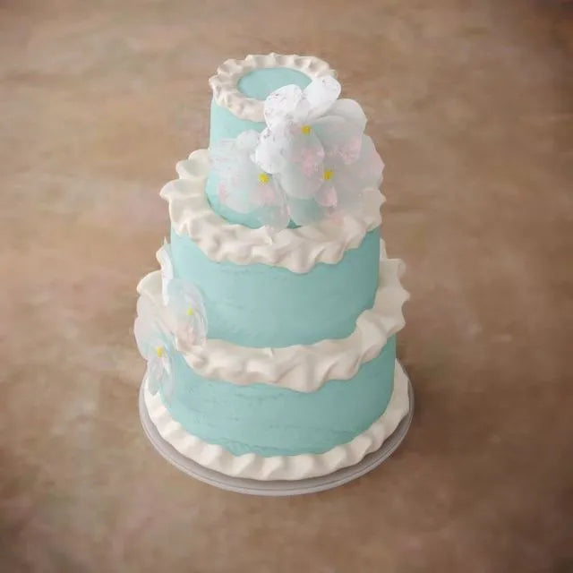 PBR Game 3D Models - Cake Rose Birch