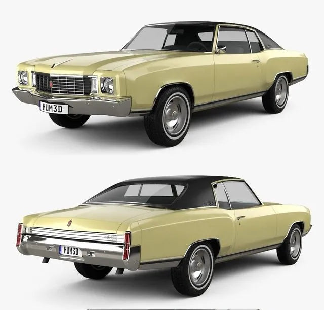 PBR Game 3D Models - Chevrolet Monte Carlo 1972