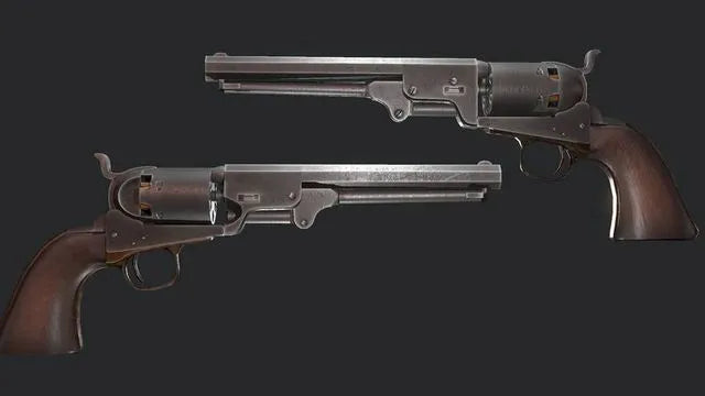 PBR Game 3D Models - Colt Navy 1851