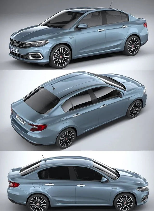 PBR Game 3D Models - Fiat Tipo Sedan 2021