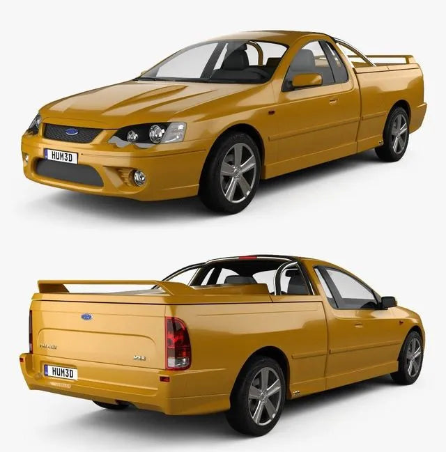 PBR Game 3D Models - Ford Falcon Ute XR8 2006