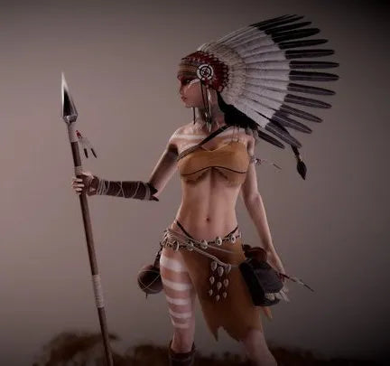 PBR Game 3D Models - Linhi Character Preview