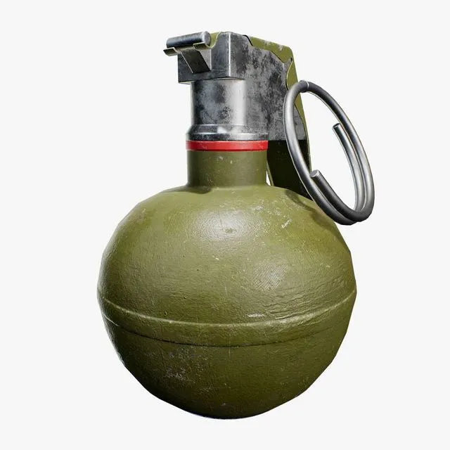 PBR Game 3D Models - M33 Frag Grenade