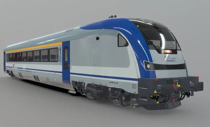 PBR Game 3D Models - Modern Passenger Railroad Control Car