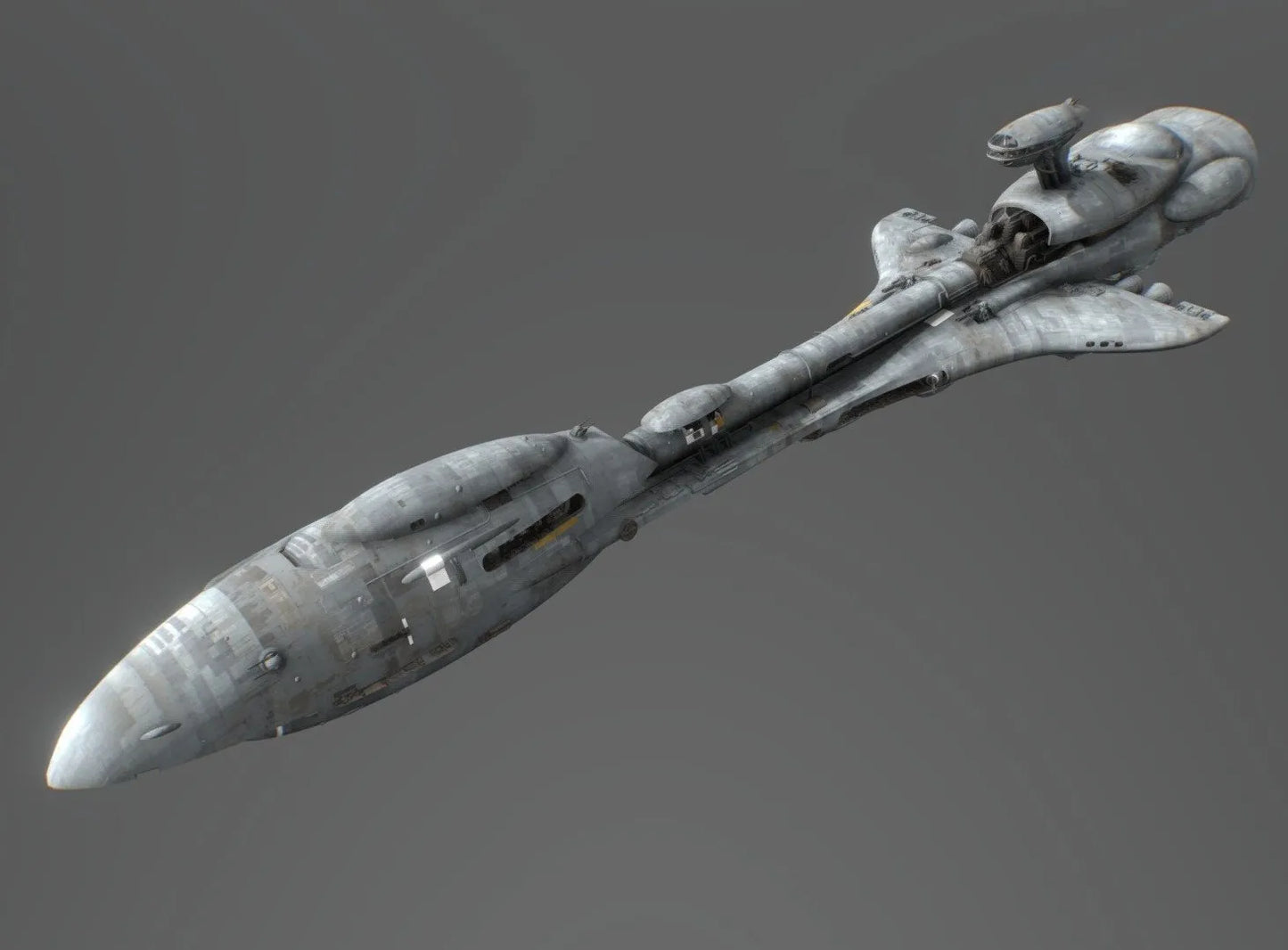 PBR Game 3D Models - Mon Calamari Corvette