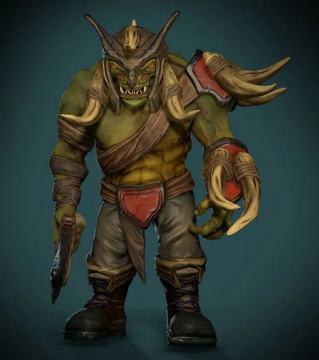 PBR Game 3D Models - Monster Warrior