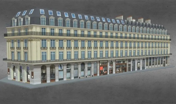 PBR Game 3D Models - Palais Garnier Opera House Area Building