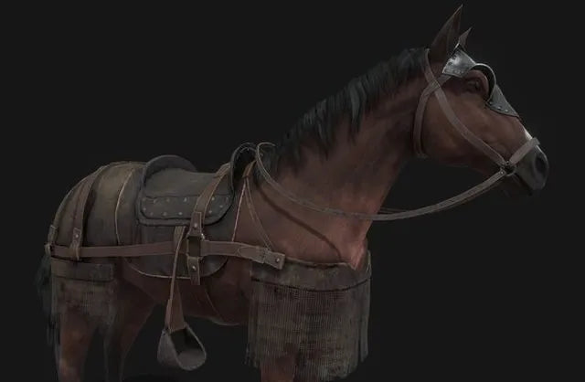 PBR Game 3D Models - PBR Horse Armor (Poor Country Knight)