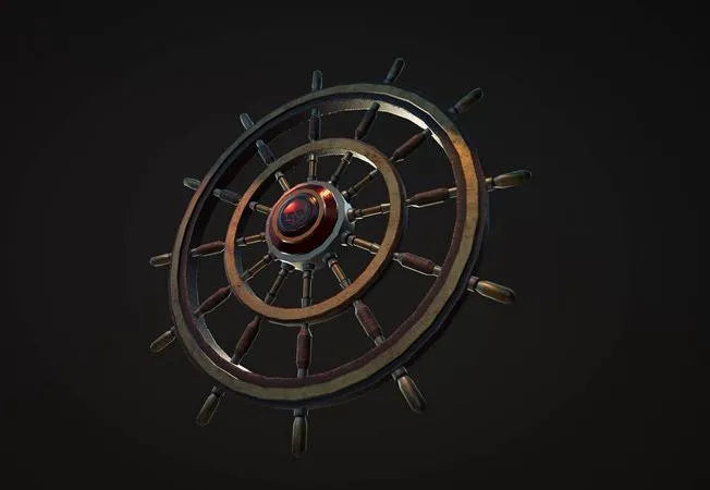 PBR Game 3D Models - Pirate Wheel Collection