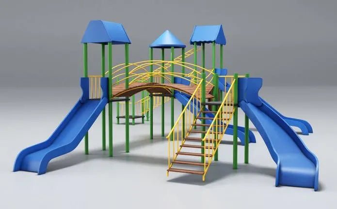 PBR Game 3D Models - Playground Blue