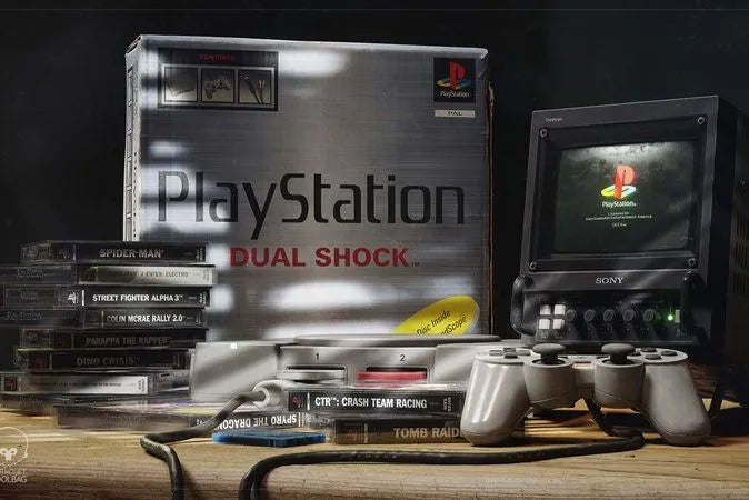 PBR Game 3D Models - PlayStation Diorama