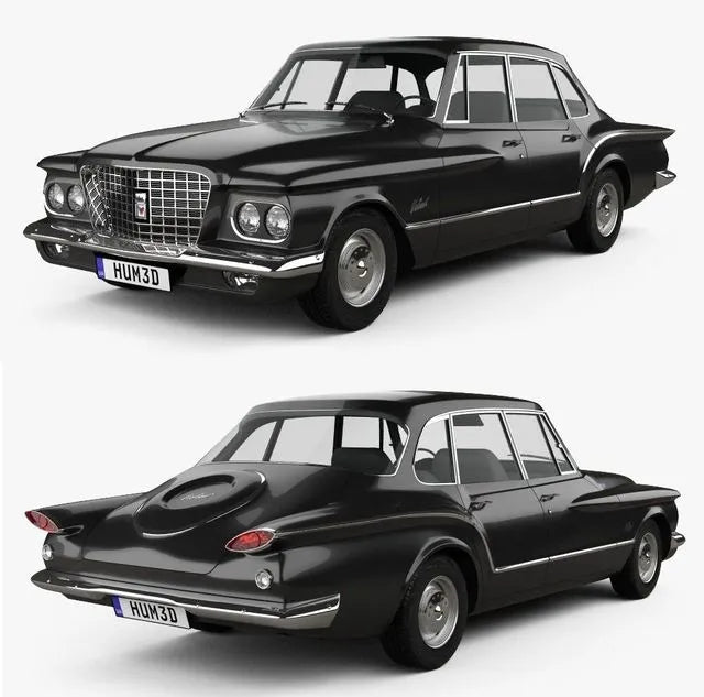 PBR Game 3D Models - Plymouth Valiant sedan 1960