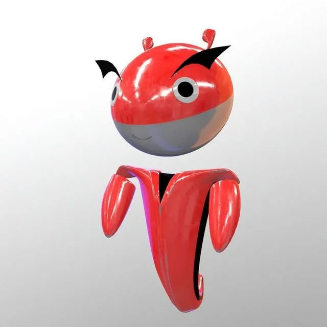 PBR Game 3D Models - Red Robot