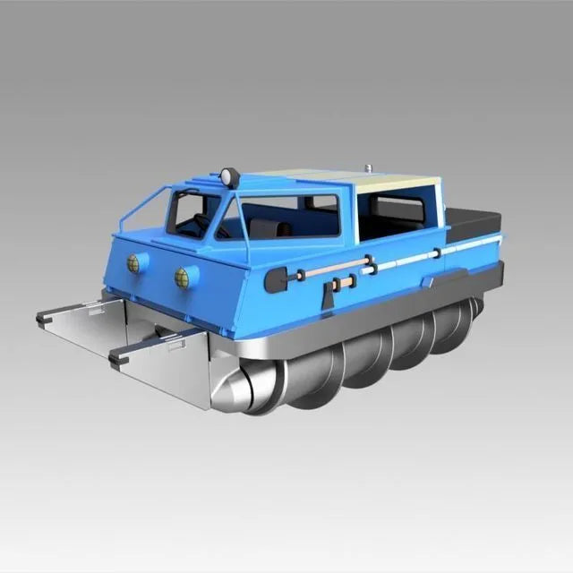 PBR Game 3D Models - Screw terrain vehicle ZIL-2906