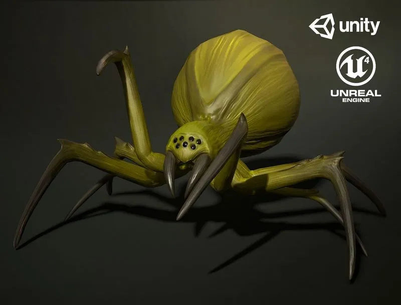 PBR Game 3D Models - Spider insect2