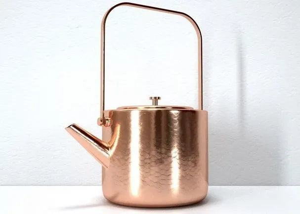 PBR Game 3D Models - Stainless Copper Tea Kettle