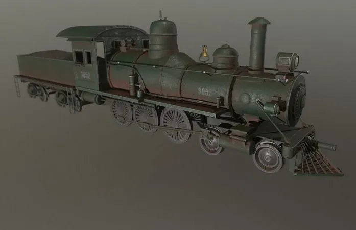 PBR Game 3D Models - Steam Train