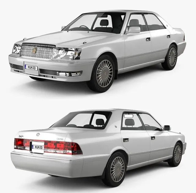 PBR Game 3D Models - Toyota Crown hardtop 1997