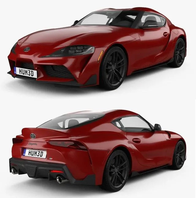 PBR Game 3D Models - Toyota Supra US-spec 2019