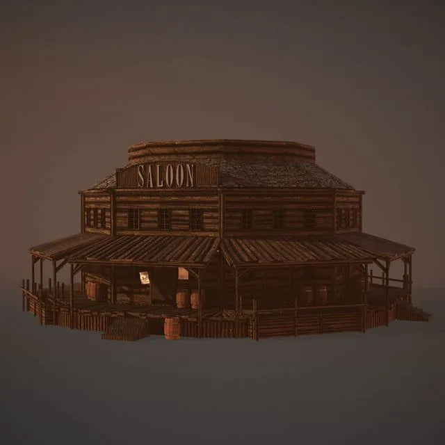 PBR Game 3D Models - Western Saloon
