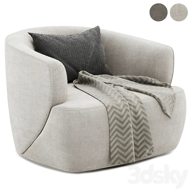 Pelton Swivel armChair 3DSMAX Model