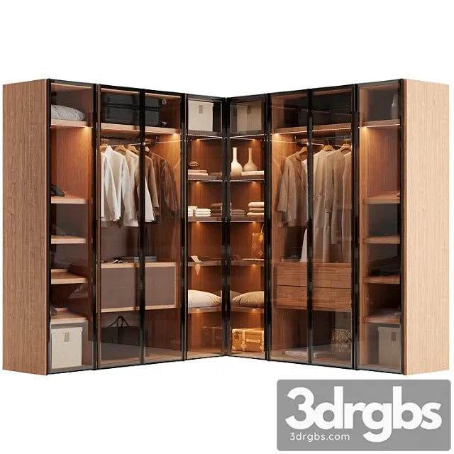 Pianca Milano Wardrobes 3D Model Free