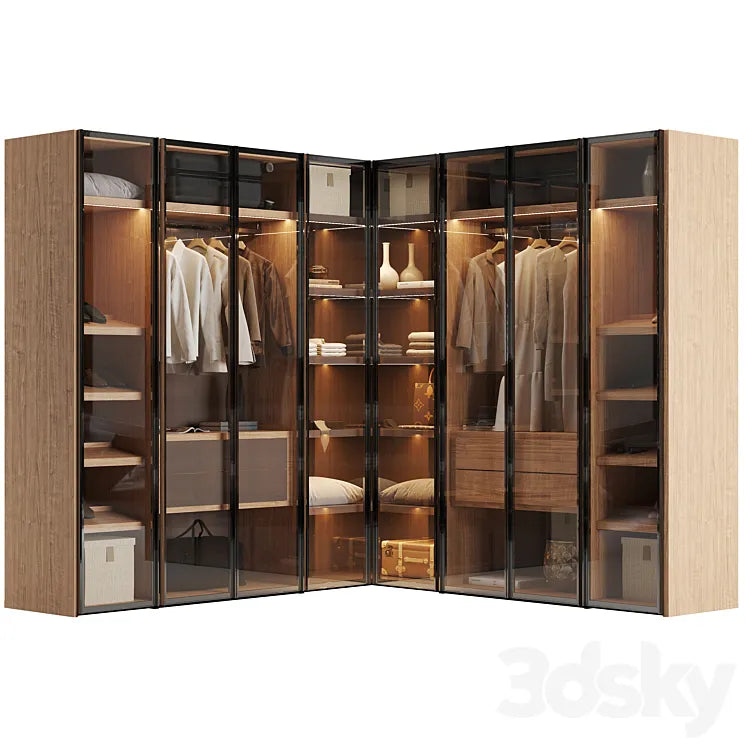 Pianca milano wardrobes 3DSMAX Model