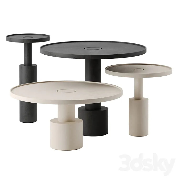 Pilar side tables by Baxter 3DSMAX Model
