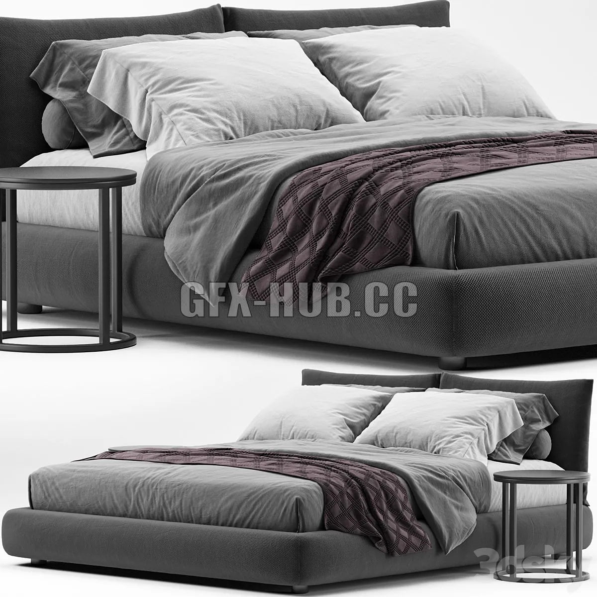 Poliform Dream Bed 3dsMax Model