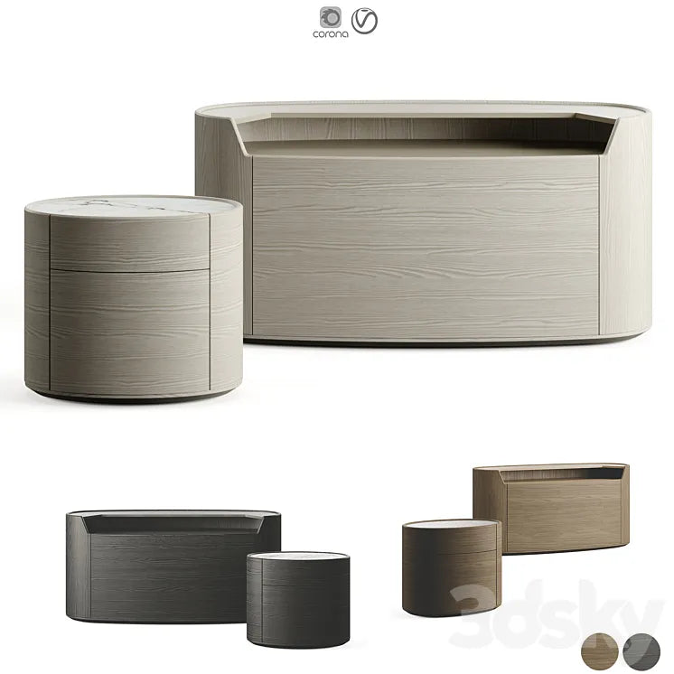 Poliform Kelly Collection With Plint 3DSMAX Model