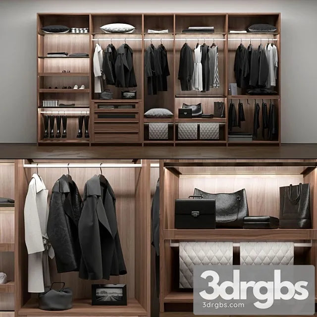 Poliform Wardrobe 1 3D Model Free