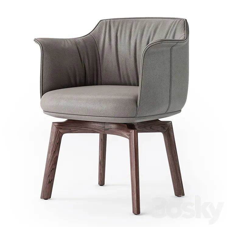 Poltrona Frau Archibald swivel armchair 3DSMAX Model
