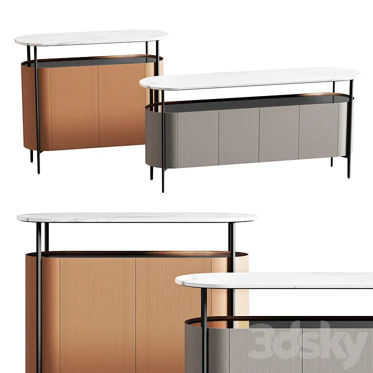 Poltrona Frau cabinets collection MI 3DSMAX Model