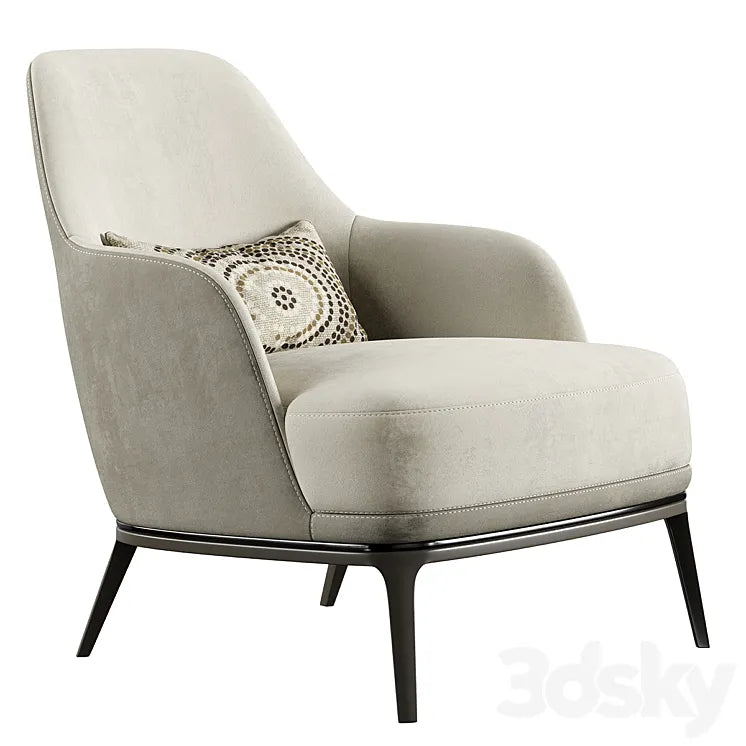 Poly M Armchair 3DSMAX Model
