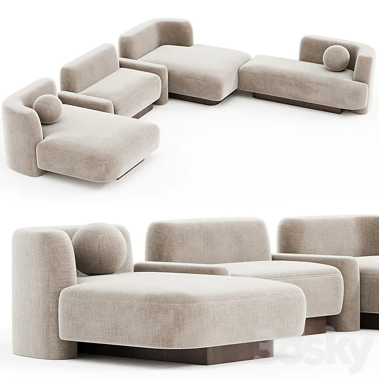 POP SOFA Delcourt Collection N3 3DSMAX Model