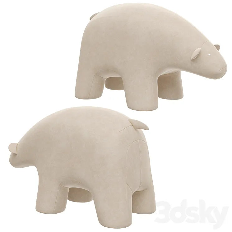 Pouffe Sweet Bear Light 3DSMAX Model