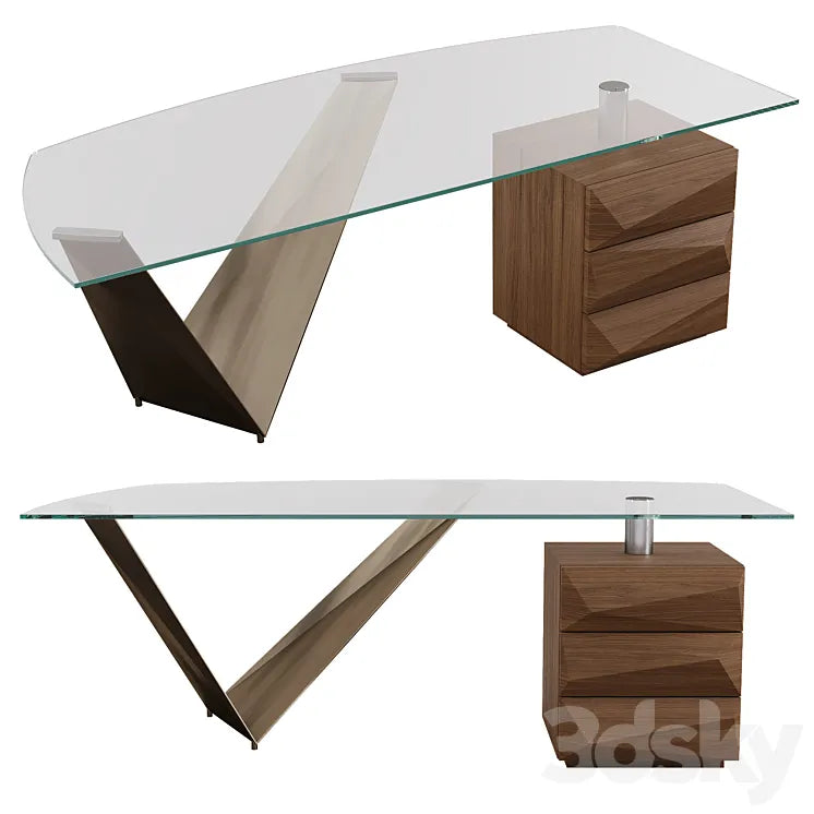 Prisma steel desk by Reflex 3DSMAX Model