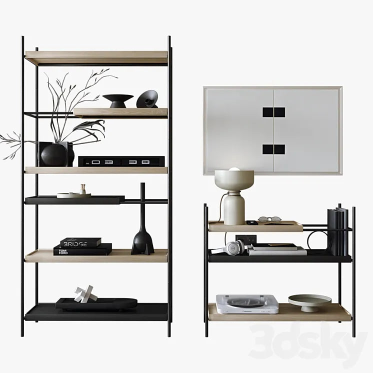 Rack - WOUD TRAY SHELF 3DSMAX Model