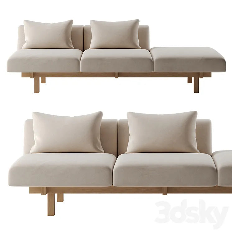Raft Sofa 2 by Ariake 3DSMAX Model