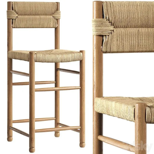 Rattan chair Charlotte Counter Stool 3dsMax Model