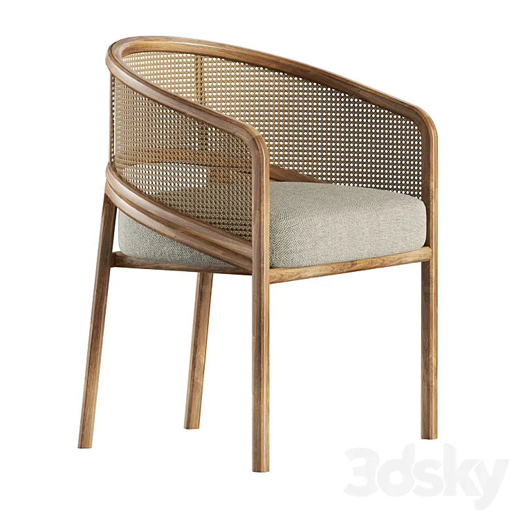 Rattan Spencer Dining Chair 3DSMAX Model
